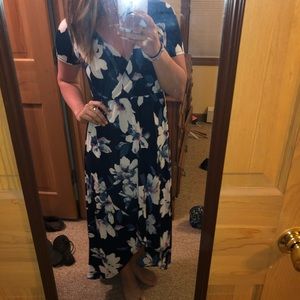 Floral cropped Maxi dress size S